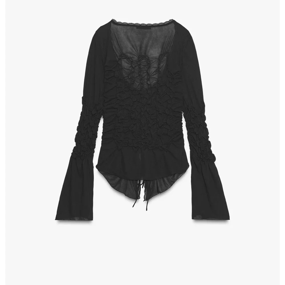 ❗️BUY NOW❗️WILL BE REMOVED SOON❗️ZARA RUCHED TIE TOP